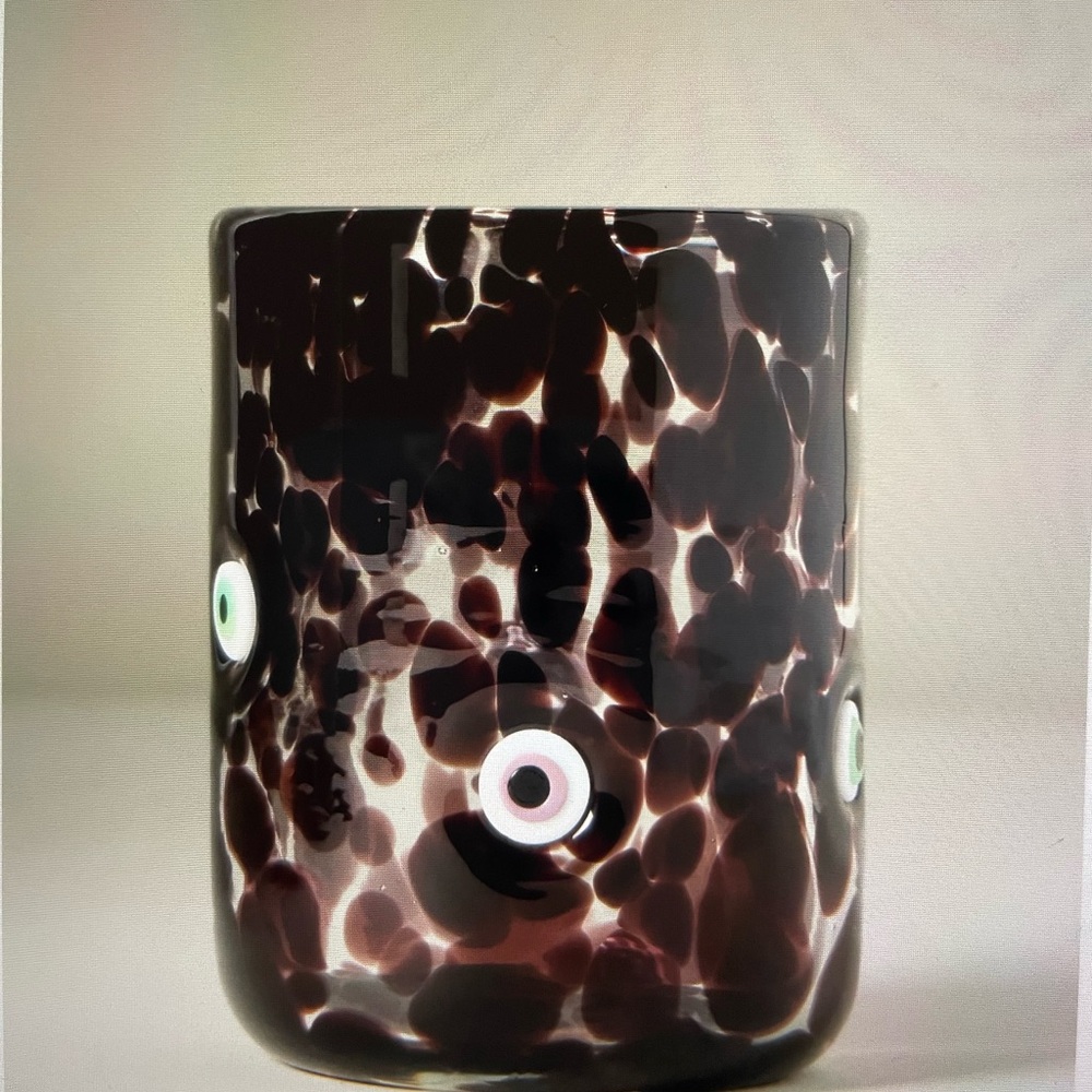 ❤️ ANTHROPOLOGIE THE MYSTIC EVIL EYE ICON JUICE GLASS NEW